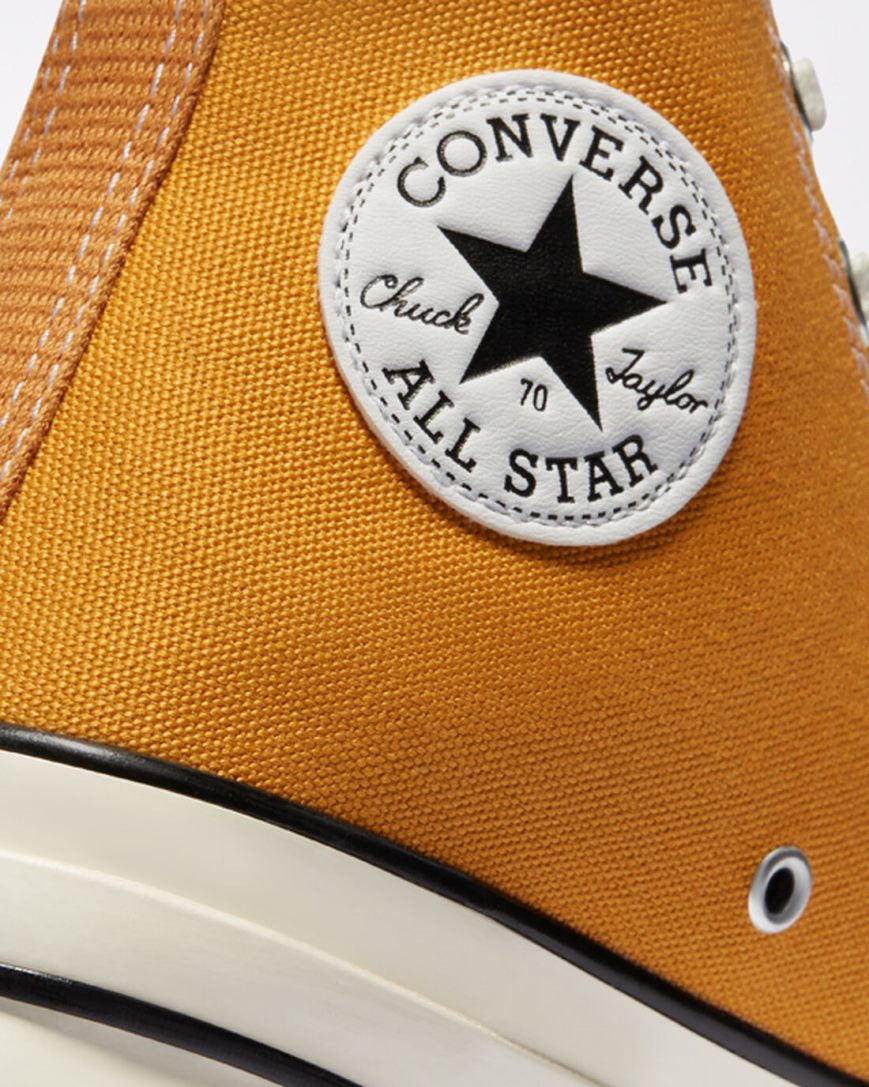 Dámské Boty Vysoké Converse Chuck 70 Vintage Platene Oranžové Kytičkované Černé | CZ UARB56